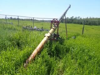 S/A Grain Auger c/w Gas Engine. 