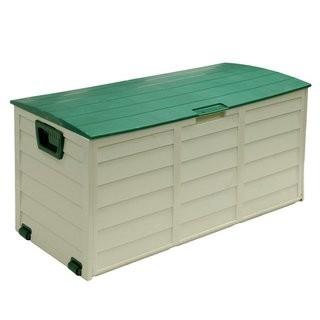 Starplast 60 Gallon Plastic Deck Box (STPL1008_14435754) - Beige / Green