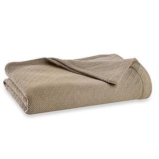 WAMSUTTA(R) CLASSIC COTTON FULL/QUEEN BLANKET IN WHEAT