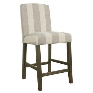 Red Barrel Studio Warrensville Stripe 24 Bar Stool (RBRS4312)