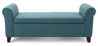 Alcott Hill Varian Upholstered Storage Bedroom Bench (ALCT5812_19928754) - Dark Teal