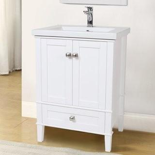 Andover Mills Modena 24 Single Bathroom Vanity Set (ANDV3652_27041309) - White