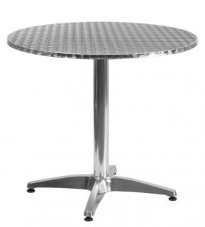 Flash Furniture TLH-052-3 - 31.5'' Round Indoor-Outdoor Table with Base - Silver