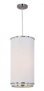 Elements 1 Light 10 inch Satin Nickel Mini Pendant Ceiling Light in Amber Lava, White Pleat