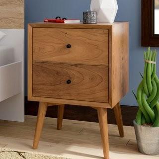 Langley Street Parocela 2 Drawer Nightstand (LGLY2601_17242499) - Acorn