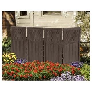 Suncast 4 Panel Resin Outdoor Screen in Java (XA1133)