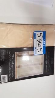 Creative Home Ideas Diamond Sheer Curtain Panel Beige - 54" x 84"