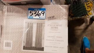 Exclusive Home Premium Quality Grommet Panels Set of 2 Ash Grey - 54" x 84"