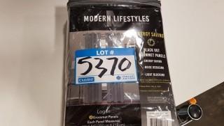 Modern Lifestyles Energy Saving Black Out Grommet Panels Logan - Set of 2 - 40" x 84"