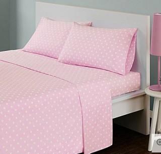  Mi Zone Full Sheet Set - Pink Polka Dots - Full
