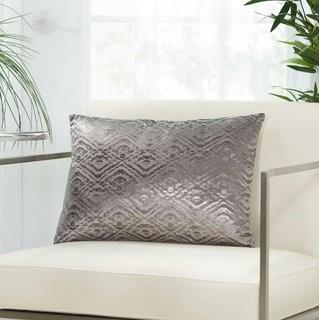 Mercer41 Tadashi Rectangular Velvet Lumbar Pillow (MCRF4599_24295476) - Nude