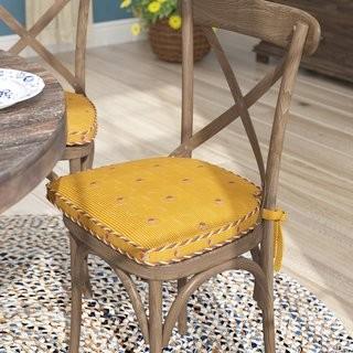 August Grove Tailored Dining Chair Cushion (AGGR6299_22235711) - Red
