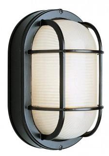 Trans Globe Lighting 41005 BK 1-Light Medium Outdoor Bulkhead, Black - Set of 2