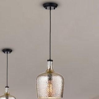 Gracie Oaks Psyche 1-Light Glass Shade Mini Pendant (GRCS2227_25183141) - Clear