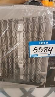 Exclusive Home Set of 4 Grommet Panels - White / Gray