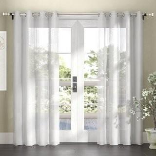 Ophelia & Co. Gabbie Striped Sheer Curtain Panels (OPCO4800_24060362_24060358) - 6 pcs