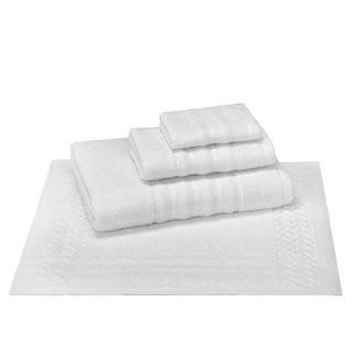Enchante Houre 100% Turkish Smooth Cotton Towels - 28x54 White 4pcs