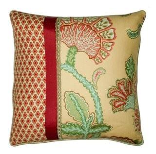 Vie En Rose Collage Throw Pillow