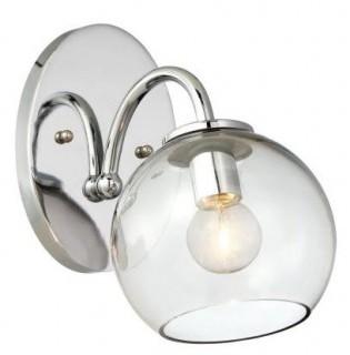 George Kovacs Lighting - P1841-077 - Exposed - One Light Bath Vanity - Chrome Tinted Smoke Glass