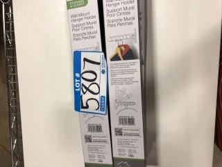 Storage & Closet Wall Mount Hanger Holder 4pcs