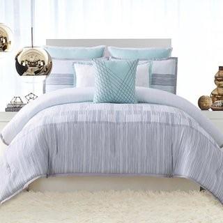Vince Camuto Kasu Stripe 3 Piece Reversible Duvet Set (VICU1127_27683228) - King