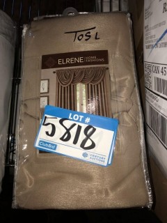 Elrene Home Fashions All Seasonsn Rod Pocket/Back Tab Panel 52"x84" - 2 pcs