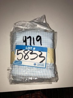 Wojcik Plaid Cotton Throw Pillow - Blue 3 pcs