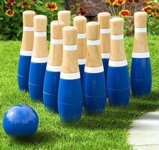 8 Inch Wooden Lawn Bowling Set