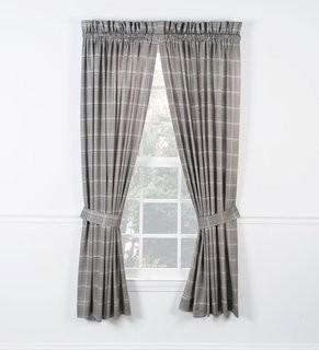 Ellis Curtain Morrison Plaid & Check Rod Pocket Curtain Panels (EQK1669_18340010_18361225) - Natural