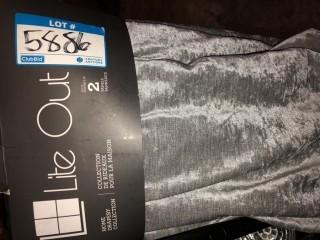 Lite Out  Home Dapery Collection 2 pcs Grey