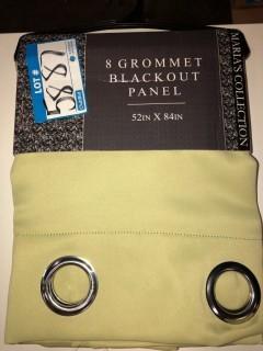 8 Grommet Blackout Panel 52"x84" Light Green (X001EHJI4X)