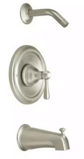 Moen T2113NH Posi-Temp Pressure Balanced Tub and Shower Trim and Tub Spout from the Kingsley Collection (Less Valve)