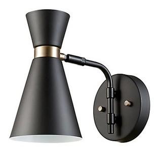 Belmont 1-Light Black and Gold Wall Sconce (4pcs)