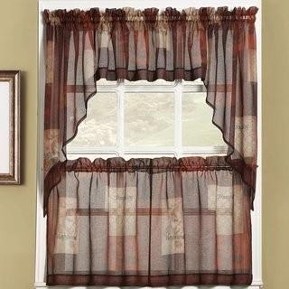 No. 918 Millennial Eden Tier Curtain (SUNZ1115_15753254_15753256) - 56" x 24" - Eden - 2 pcs