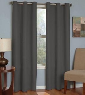 Eclipse  Microfiber Black Grommet panel - 42" x 63" 