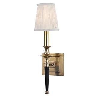Darby Home Co Geomar 1-Light Wall Sconce (DABY8950_22514763) - Aged Brass
