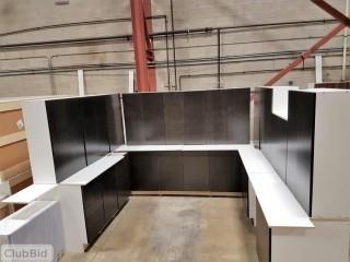 19 Cabinet U-Shaped Kitchen - #017 - Ebony