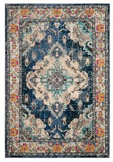 Safavieh - Monaco - MNC243N-5 - Navy L.Blue - 5'1" x 7'7" 