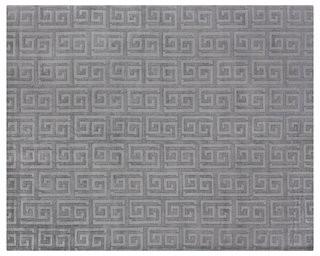 Exquisite Rugs Samara Hand-Woven Silk Gray Area Rug (RUGE2018_25181305) - 6' x 9'