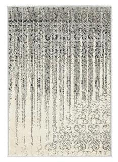 Unique Loom - Loft Collection - 8772A-TCV12 - White - Grey