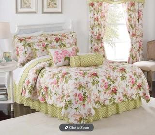Waverly - 4pc King Quilt Set - Emma's Garden Blossom