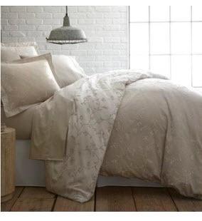 Charlton Home Hinton Charterhouse Cotton Reversible Duvet Set (SSFL1122_27244616_27330565) - Twin