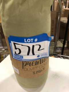 2pc Premium Duvet Cover Set, Sage, Twin 32527