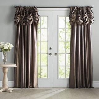 Astoria Grand Hallman Ruched Faux Silk Taffeta Thermal Rod Pocket Single Curtain Panel (ASTG8756_21252884_21252887) - Silver Grey - 50" x 84"