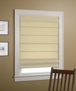 Alcott Hill Sheer Roman Shade (ALCT3102_15374983_15374987) - 36" x 64" Olive Green