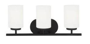 Sea Gull Lighting Oslo Blacksmith Three-light Vanity Fixture - 41162-839