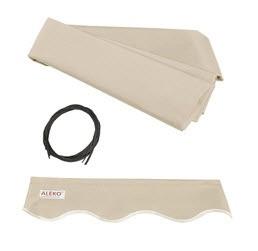 Alexo Fabric Awning Replacement - Ivory - 20' x 10' 