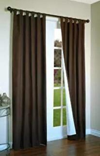 Lot (2) Therma Logic Energy Efficient Insulated Curtain - 80" x 95"