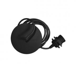 Vita Canopy Textile Cord set with Canopy / Blk - 10' 