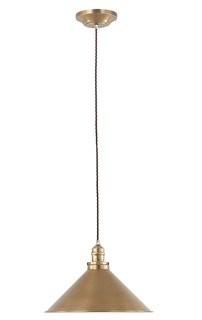 Longshore Tides Gaynelle 1-Light Inverted Pendant (LNTS3881_23752500) - Aged Brass